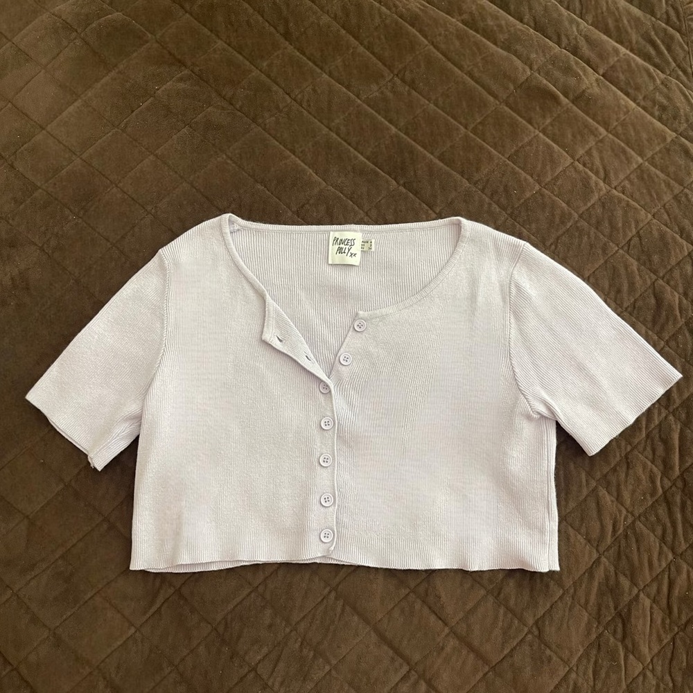 lilac Princess Polly crop top - size 2